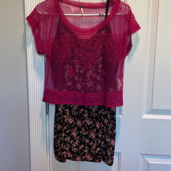 Free People mini floral slip, size large, good condition. - Picture 5 of 5